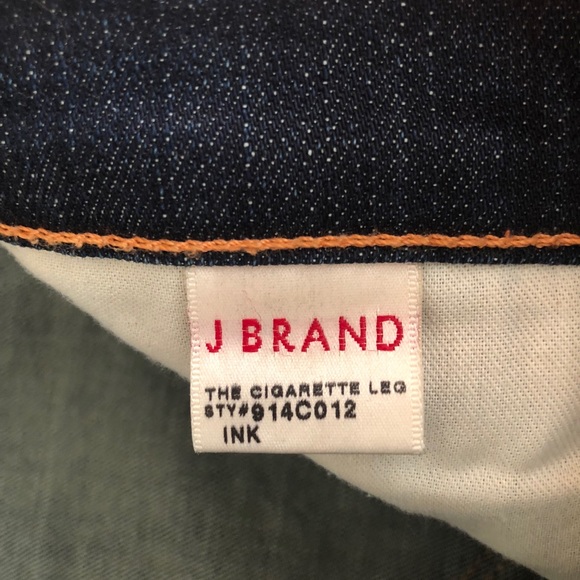 Like New- J Brand Cigarette Leg Size 26 in Ink! - Picture 6 of 6